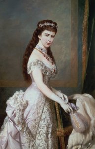 Elżbieta Bawarska (1837-98), żona Franciszka Józefa I Austrii (1830-1916) autorstwa Hermann Nigg