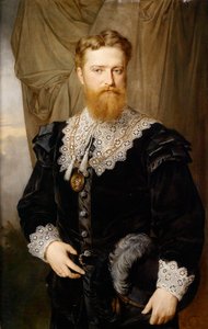 „Portret austriackiego polityka Karla Luegera w stroju historycznym” (Portret Karla Luegera (1844-1910) w kostiumie historycznym) Obraz Hermanna Nigga (1849-1928) autorstwa Hermann Nigg