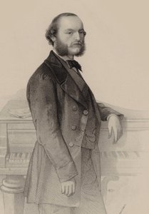 Portret pianisty i kompozytora Désiré Magnus 1828-1884. autorstwa Hermann Raunheim