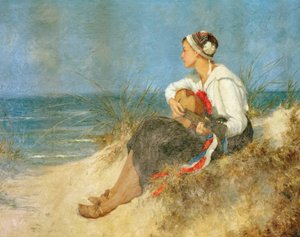 Kontemplacyjna godzina na plaży autorstwa Hermann Seeger