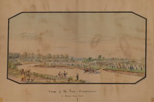 Obóz Komisarzy Pokoju w Medicine Lodge Creek, 1867.