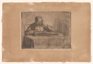 Żyd czytający autorstwa Hermann Struck (signed by artist)