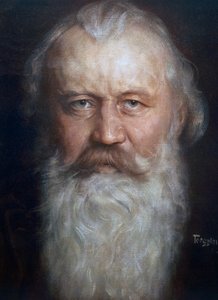Portret Johannesa Brahmsa (Hamburg autorstwa Hermann Torggler
