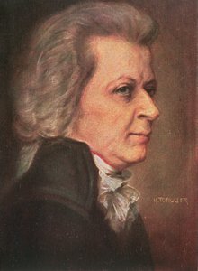 Wolfgang Amadeus Mozart (1756-91) wyd. 1904 (kolor lito) autorstwa Hermann Torggler