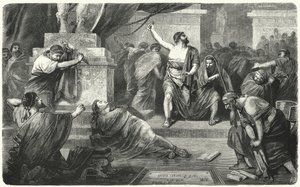 Brutus nad ciałem Juliusza Cezara, 44 pne autorstwa Hermann Vogel