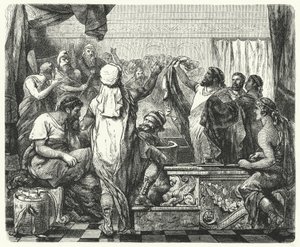 Fabius Maximus wypowiada wojnę Kartagińczykom, 218 pne autorstwa Hermann Vogel