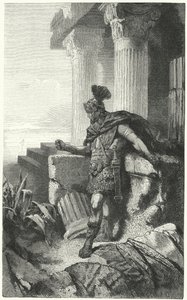 Gajusz Mariusz na wygnaniu wśród ruin Kartaginy autorstwa Hermann Vogel