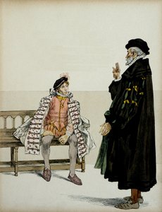 Henryka IV (1553-1610) przed swoim profesorem La Gaucherie. Ilustracja Hermanna Vogla (1856-1918) w „”Henri IV”” autorstwa Hermann Vogel