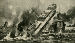 Zatonięcie Anglii, I wojna światowa, 17 listopada 1915, ok. 1920.