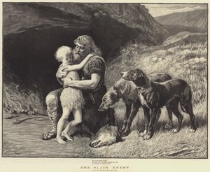 Zabity wróg (rycina) autorstwa Heywood (after) Hardy