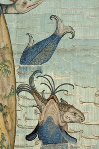 Gobelin inspirowany twórczością Hieronima Boscha, ok. 1560 r. (złoto, srebro, jedwab i wełna) autorstwa Hieronymus (after) Bosch