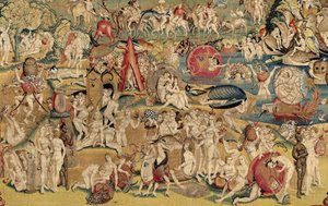 Ogród rozkoszy ziemskich. ok. 1560 (gobelin)