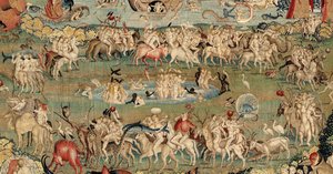 Ogród rozkoszy ziemskich. ok. 1560 (gobelin) autorstwa Hieronymus (after) Bosch