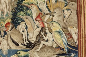 Ogród rozkoszy ziemskich. ok. 1560 (gobelin) autorstwa Hieronymus (after) Bosch