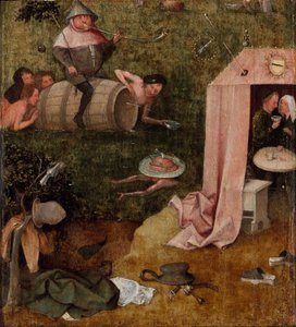 Alegoria Nieumiarkowania, ok. 1495-1500 (olej na panelu) autorstwa Hieronymus Bosch