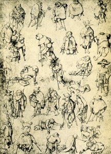 Kaleki, żebracy i żebracy muzycy autorstwa Hieronymus Bosch