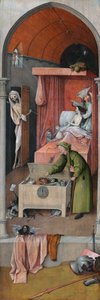 Śmierć i skąpiec autorstwa Hieronymus Bosch