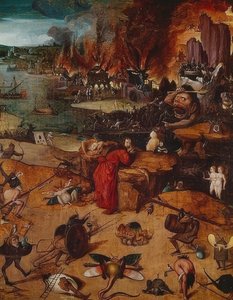 Pokusa św. Antoniego autorstwa Hieronymus Bosch