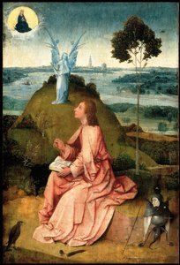 Św. Jan Ewangelista na Patmos, ok. godz. 1505 autorstwa Hieronymus Bosch