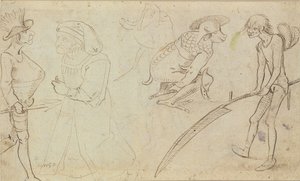 Studia postaci groteskowych autorstwa Hieronymus Bosch