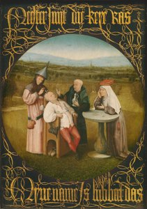 The Cure of Folly, ok. 1494 (olej na panelu) autorstwa Hieronymus Bosch