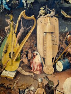Piekło Szczegół prawej części tryptyku „The Garden of Terrestrial Delices” Hieronima Van Akena (Aken) dit Jerome Bosch (1450-1516) autorstwa Hieronymus Bosch