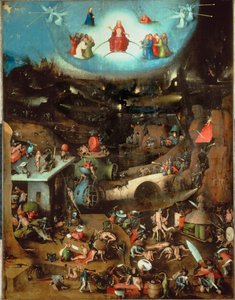 Sąd Ostateczny, panel centralny (olej na drewnie dębowym) autorstwa Hieronymus Bosch