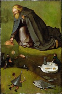 Kuszenie św. Antoniego autorstwa Hieronymus Bosch