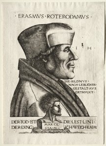 Erazm z Rotterdamu autorstwa Hieronymus Hopfer