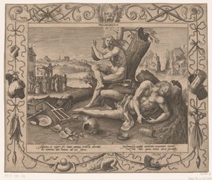 Melancholia Cztery temperamenty (tytuł serii) autorstwa Hieronymus Lederer
