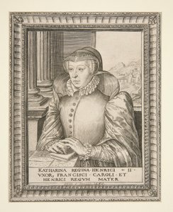 Katarzyna de Medici autorstwa Hieronymus Wierix