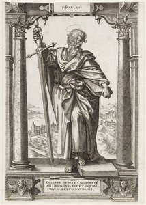 Św. Paweł z Tarsu S. Pavlvs (tytuł na obiekcie) Chrystus i dwunastu apostołów i św. Paweł (tytuł serii)