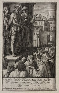 Pasja: Ecce Homo autorstwa Hieronymus Wierix