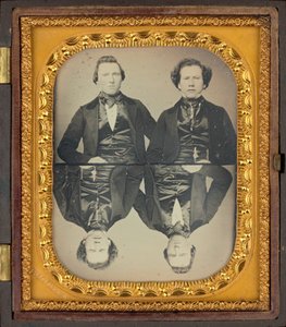 Portret dwóch mężczyzn, ok. 1850 (zdjęcie) autorstwa Higgins