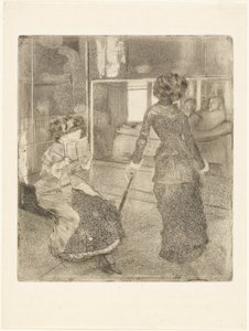 Mary Cassatt w Luwrze: Galeria Etruska autorstwa Hilaire Germain Edgar Degas