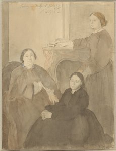 Pani Michel Musson i jej córki, Estelle i Désirée autorstwa Hilaire Germain Edgar Degas