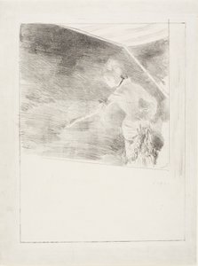 Piosenkarz na koncercie w kawiarni autorstwa Hilaire Germain Edgar Degas