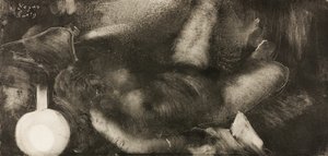 Kobieta leżąca na łóżku autorstwa Hilaire Germain Edgar Degas