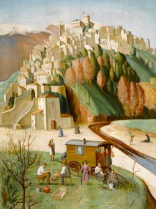 Cagnes Sur Mer, Riwiera Francuska, 1922-46 autorstwa Hilda Mary Harvey