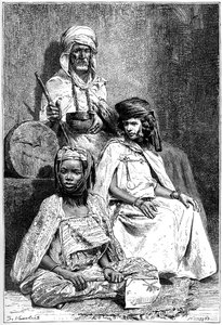Arabka żebraczka, kobiety z Biskry i El-kantry, ok. 1890 r.