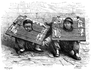 Pręgierz w Japonii przed rewolucją, 1895.