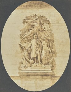 [Detal "Le Triomphe de 1810", Jean-Pierre Cortot, Łuk Triumfalny]. autorstwa Hippolyte Bayard