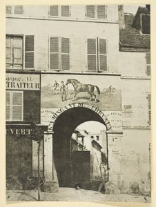 Znak dla handlarza końmi autorstwa Hippolyte Bayard