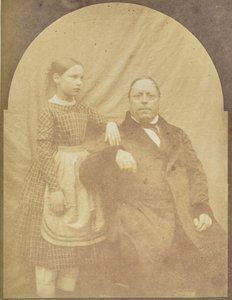 [Portret mężczyzny i dziewczyny]. autorstwa Hippolyte Bayard
