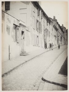 Ulica na Montmartre, Paryż, ok. 1890 r. (zdjęcie) autorstwa Hippolyte Blancard