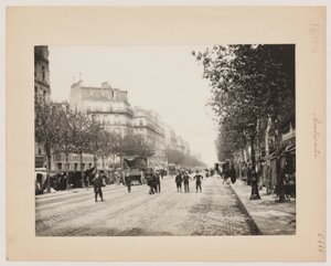 Ulica na Montmartre, Paryż, ok. 1890 r. (zdjęcie) autorstwa Hippolyte Blancard