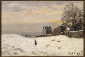 Śnieg na Montmartre