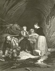 Charles Edward (Pretendent) i Flora Macdonald autorstwa Hippolyte Delaroche