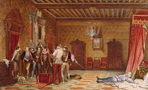 Zabójstwo Henri de Lorraine (1549-88) duc de Guise, 1834