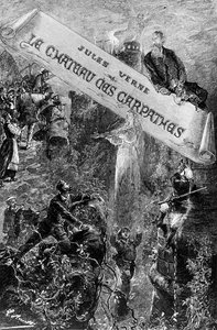 Ilustracja na okładkę do „Zamku Karpackiego” Julesa Verne